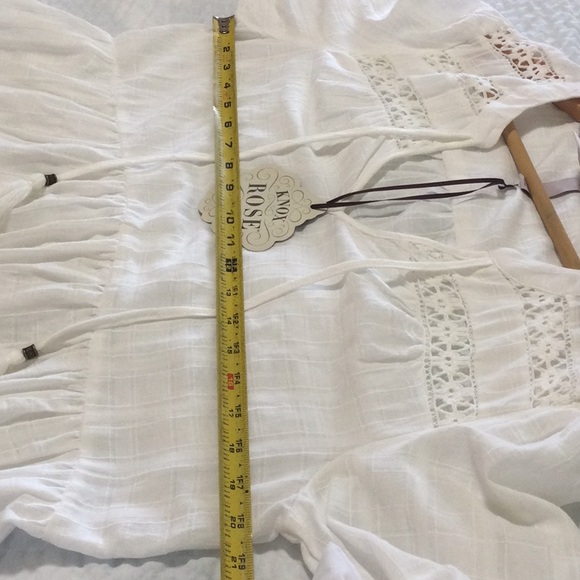 NWT 2 Piece Knox Rose Large Ivory Dress Blouse  Shirt Top Nightwear - Picture 10 of 16